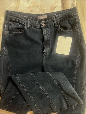 DL1961 Rachel High-Rise Jeans in Faded Black